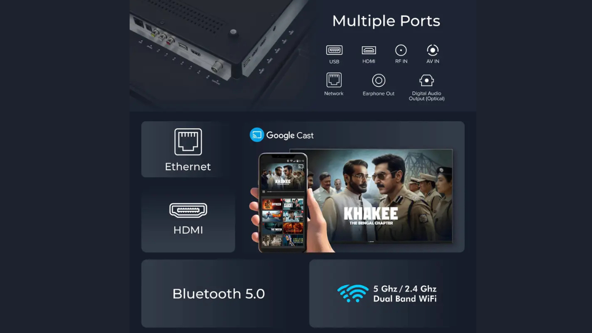 BESTON 43 inch QLED Ultra HD 4K Smart Google TV