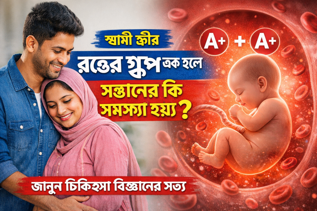 স্বামী স্ত্রীর রক্তের গ্রুপ এক হলে সন্তানের কি সমস্যা হয়