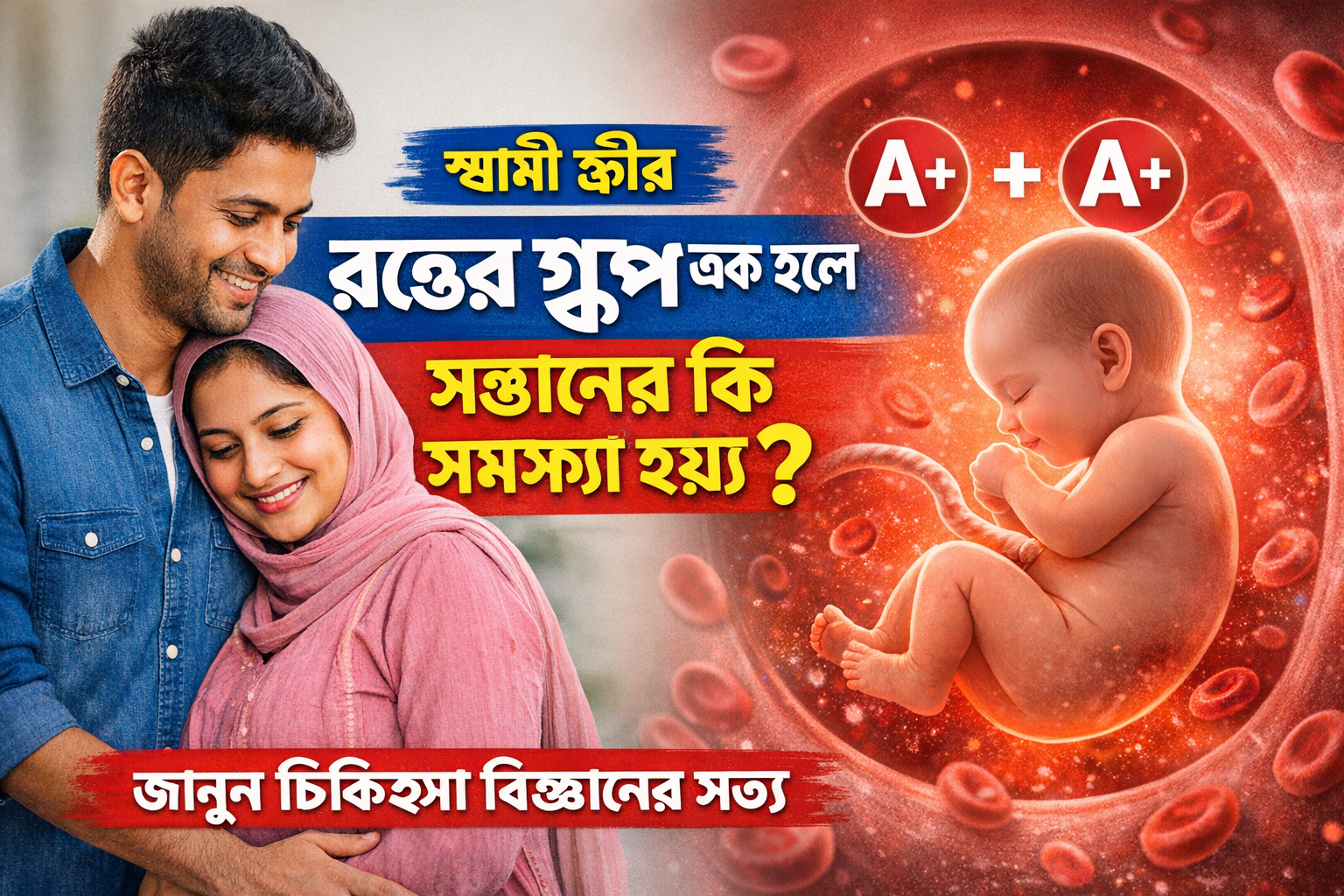 স্বামী স্ত্রীর রক্তের গ্রুপ এক হলে সন্তানের কি সমস্যা হয়