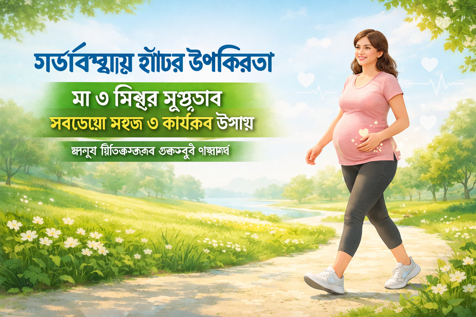 গর্ভাবস্থায় হাঁটার উপকারিতা