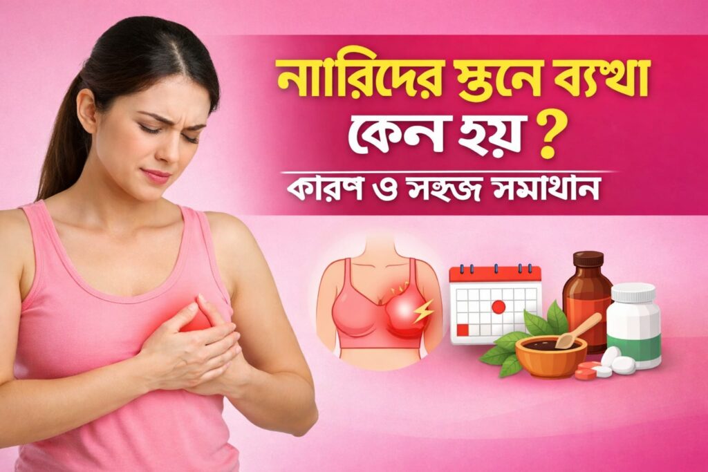 নারীদের স্তনে ব্যথা কেন হয়? কারণ, লক্ষণ ও ঘরোয়া চিকিৎসা
